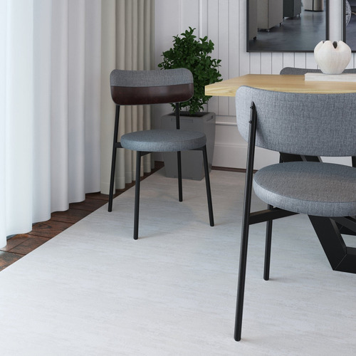 Cadeira Kyta Fixa Com 4 Pés 50 X 44,7 X 83,8 Cm Com 2 Bb