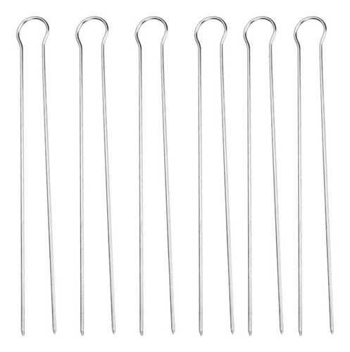 Pinchos Para Barbacoa De Acero Inoxidable Grill Tools, 6 Uni