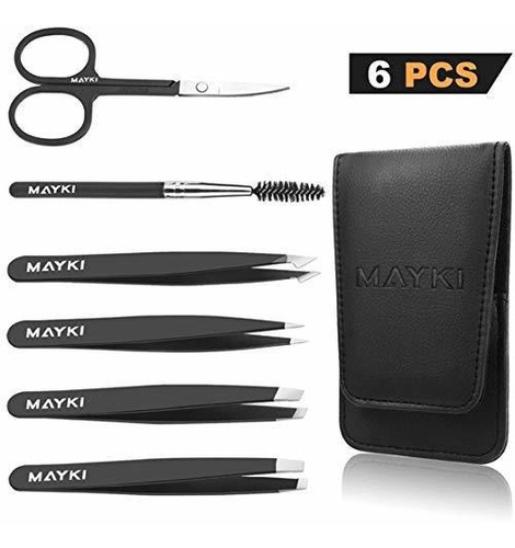 Set De Pinzas Para Cejas 6 Piezas, Kit Profesional De Pinzas