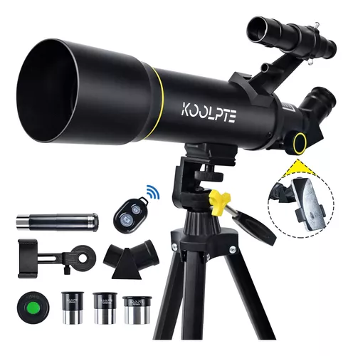 Telescopio para niños y adultos astronomía principiantes - 2.756 in de  apertura y 15.748 in de longitud focal telescopio refractor astronómico  gran