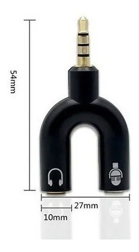 Imagen 5 de 5 de Adaptador Splitter Divisor 1 A 2 Plug 3.5 Micro/audio
