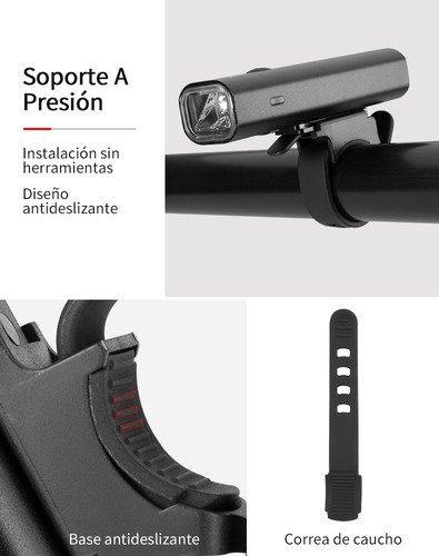 Luz Delantera De 3 Modos- 400 Lúmenes Rockbros