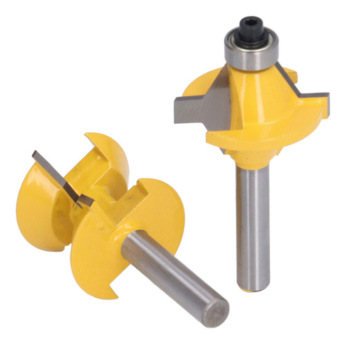 2 Peças De Broca De Roteador, Haste De 8 Mm, Ranhura De Cort