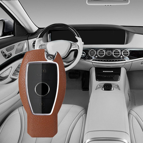 Car Key Fob Cover Case Shell Compatible Con Marrón
