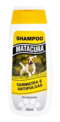 3 Und. Shampoo Matacura 200ml Sarnas E Pulgas Envio Imediato