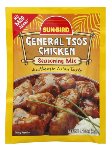 Sunbird General Tso's - Mezcla De Condimentos Para Pollo, Si