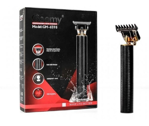 Imagen 1 de 8 de Cortapelos De Batería Profesional Con Recortadora Gm6598