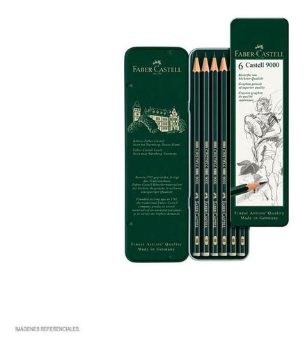 Estuche 6 Lapices  9000 Faber-castell