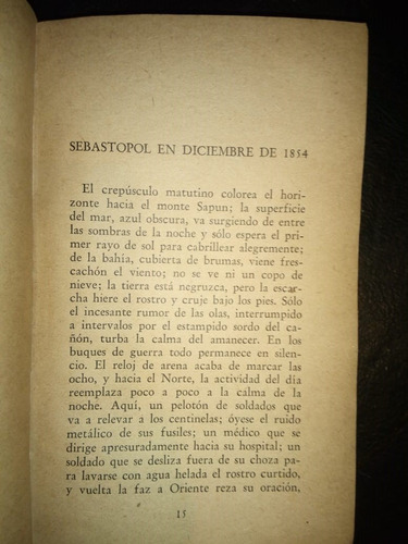 Libro El Sitio De Sebastopol Leon Tolstoi Pandora