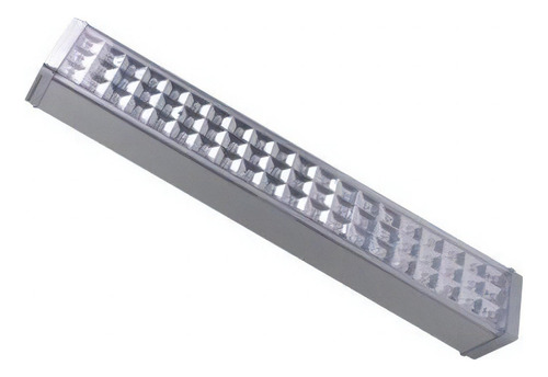 Luz De Emergencia Led 60 Leds Recargable Color Plateado