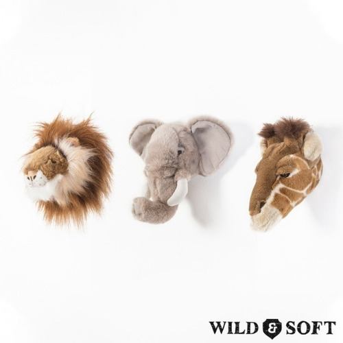 Imagem 3 de 10 de Safari Box Com 3 Mini Cabeças - Wild & Soft Ws-500
