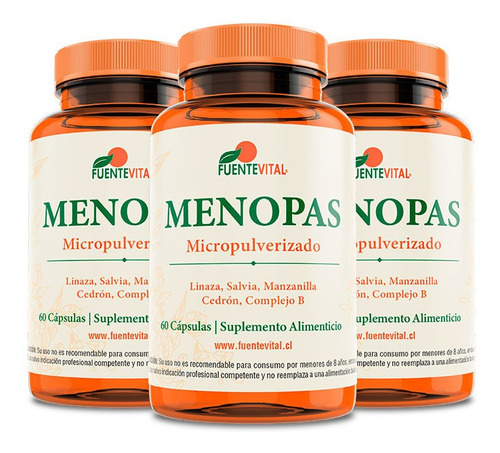 Menopas Fv 3x60 Capsulas Menopausia. Regulador 