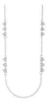 Comprar Collar Elegante Plateado Fiesta Largo Y Nudos