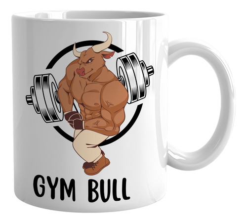 Taza Gym Bull Waved