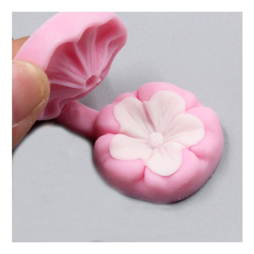 Pastel De Fondant De Silicona Con Forma De Flor De Cerezo Ka