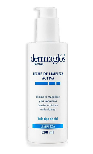 Leche De Limpieza Dermaglós Facial  Activa Desmaquillante  