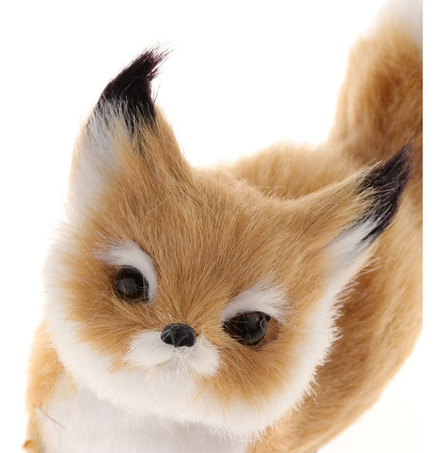 ! Simulação Pelúcia Recheado Adormecido Raposa Brinquedo Bo
