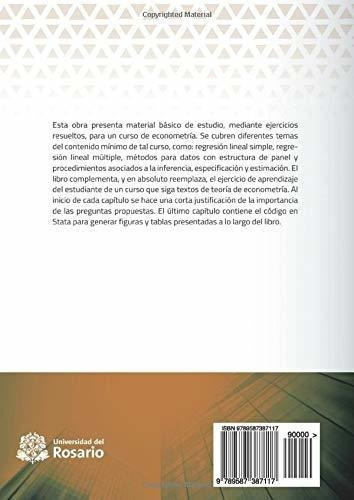 Material De Estudio. Ejercicios De Econometria -..., De Taborda, Mr. Rodr. Editorial Universidad Del Rosario En Español