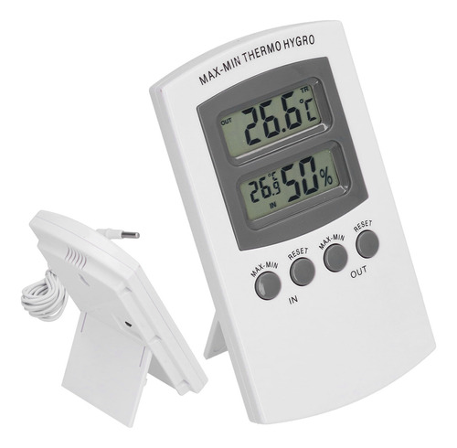 Medidor De Temperatura Compacto, Pantalla Lcd Y Monitor