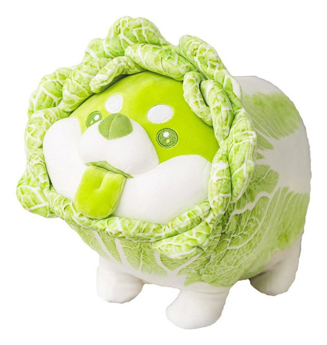 D Peluche Perro Lechuga Repollo Vegetal Almohada Tierno