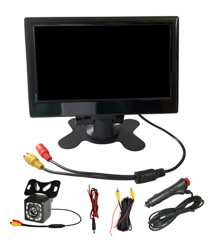 Monitor Hd En Color Tft Lcd De 12 V-24 V De 7 Pulgadas Con C