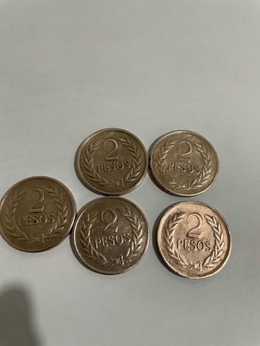 Unidad De Monedas De 2 Pesos 1977 1978 1980 1987 A 80000