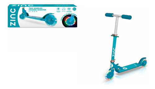 Scooter Monopatin Para Niñas Plegables Turqueza