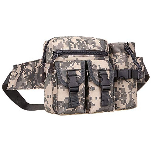 Fanny Packs Pouch With Bottle   Holder Waterproof Molle...