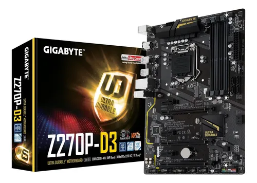 Mother Board Gigabyte Ga-z270p-d3 Lga1151, Intel Z270 Ddr4