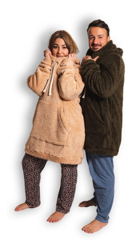 Imagen 1 de 5 de Buzo Pijama Corderito Polar Maxi Oversize Super Calidad