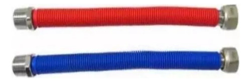 Kit Conexión Flexible 3/4 Hi X He Metálicos Azules Y Rojo