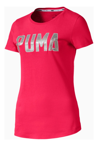 Playera Puma Athletics Tee Mujer Rosa