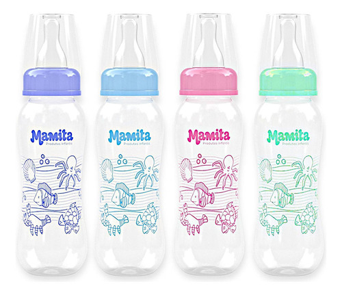 Kit Com 12 Mamadeiras Menino Menina Decorada 240ml