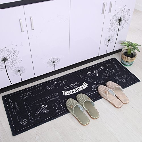 Carvapet - Alfombra De Cocina Antideslizante, 2 Piezas, Resp