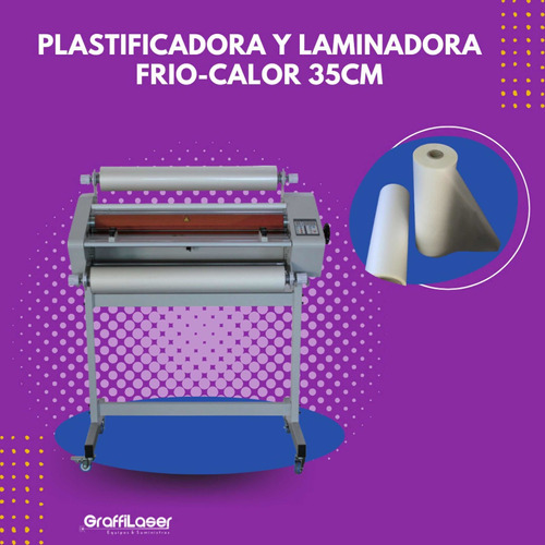 Plastificadora De Rollo 35cms, Frio- Calor