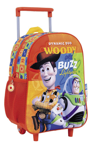 Toy Story Mochila 12 Carro Woody Buzz Rojo