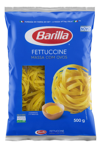 Macarrão com Ovos Fettuccine Barilla Pacote 500g