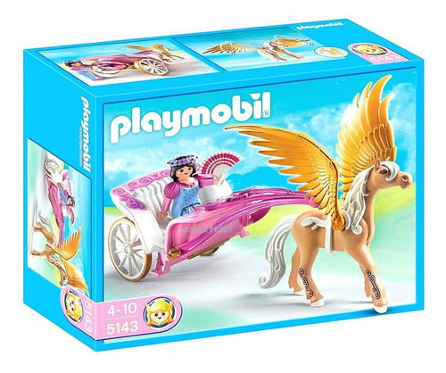 Playmobil Pegasus Con Carruaje 5143 Original Scarlet Kids