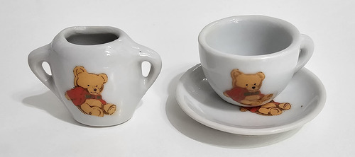 Accesorios De Muñecas - Set De 3 Juegos De Te De Porcelana (Usado)