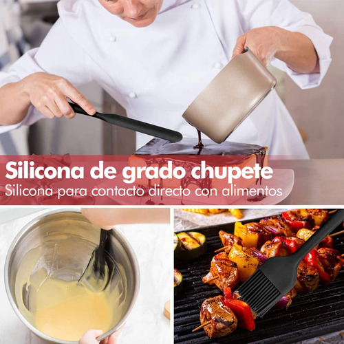 Espátulas De Silicona, Mtq 6 Juegos Utensilios Cocina De Sil