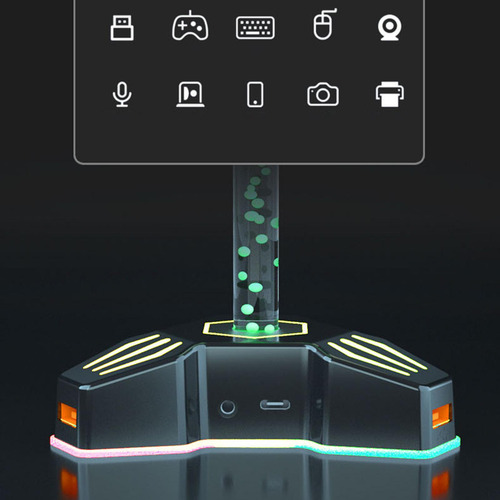 Soporte Para Auriculares Rgb Para Juegos, Colgador De
