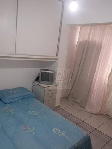 Imagem 11 de 19 de Kitnet Revertido Pra 2 Dormitórios, Na Quadra Da Praia, Com Vaga Coletiva, À Venda, 44 M² Por R$ 260.000 - Ponta Da Praia - Santos/sp - Kn0243