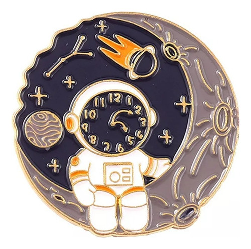 R, Set 5 Pines Broches Astronauta Con Broche Metálico