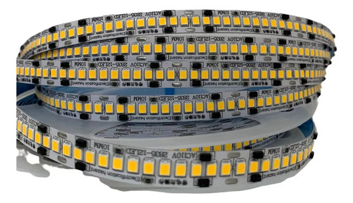 Fita Led Direta 240leds/m Rolo 10m Não Usa Fonte Luz Branco-quente Tensão De Operação