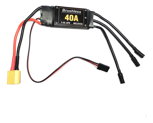 Motor Controlador Esc Xt60 Sin Escobillas 2-4s 40a Para Rc F