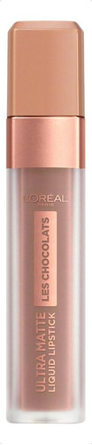 Labial L'Oréal Paris Ultra Matte Les Chocolats Infallible color bittersweet