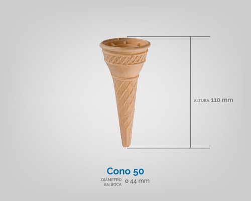 Imagen 3 de 5 de Cucurucho A R Para Helado Cono Nro 50 Emblistado 96 Cajas