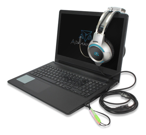 Headset Fone Gamer Para Celular Ps4 Adamantiun Com Adaptador