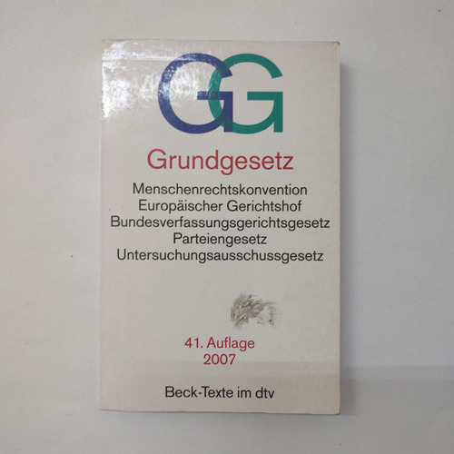 Grundgesetz Libro De Leyes En Alemán 