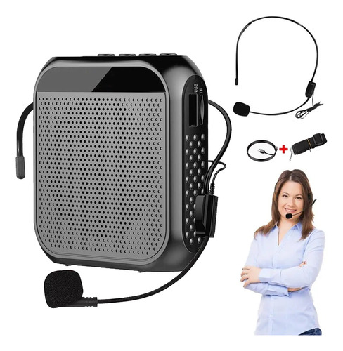 Megáfono Recargable Portátil Con Grabación Bluetooth Usb